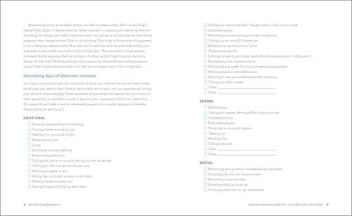 Recover and Rebuild Domestic Violence Workbook: Moving On from Partner Abuse