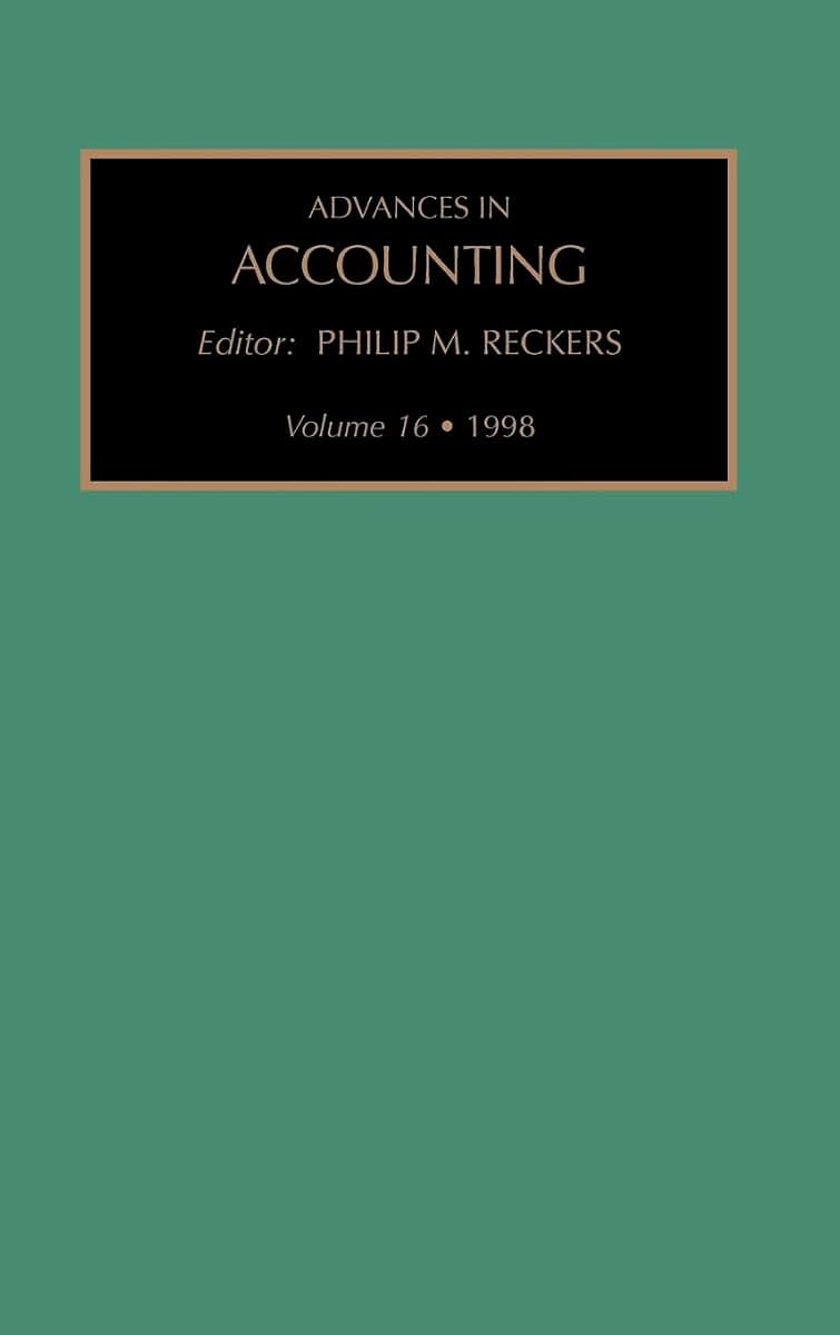Advances in Accounting (Volume 16)