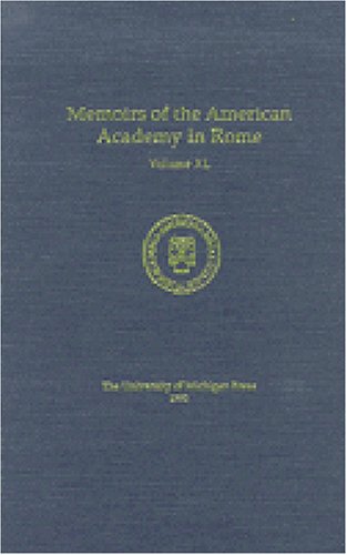 Memoirs of the American Academy in Rome, Vol. 40 (1995)