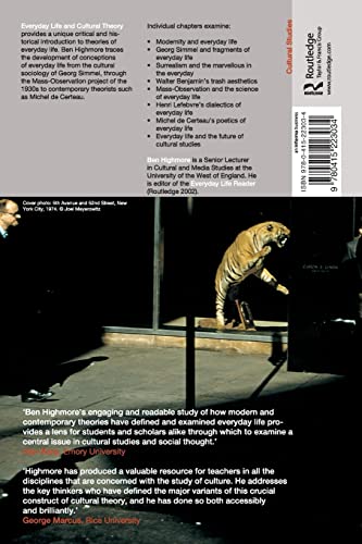 Everyday Life and Cultural Theory