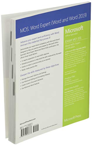 MOS Study Guide for Microsoft Word Expert Exam MO-101