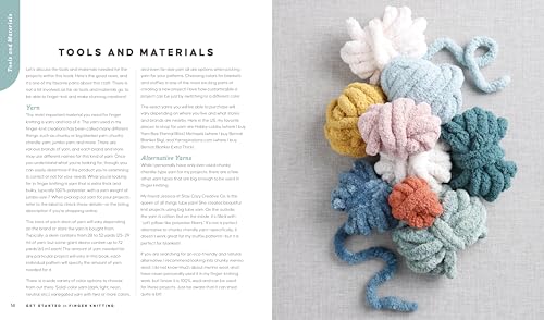 Get Started in Finger Knitting: Patterns and Instructions for Making Chunky Blankets, Cozy Pillows, and Cute Stuffies by Hand