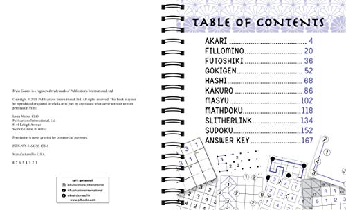 Brain Games - Japanese Puzzles: Includes Sudoku, Mathdoku, Futoshiki, Akari, and More!