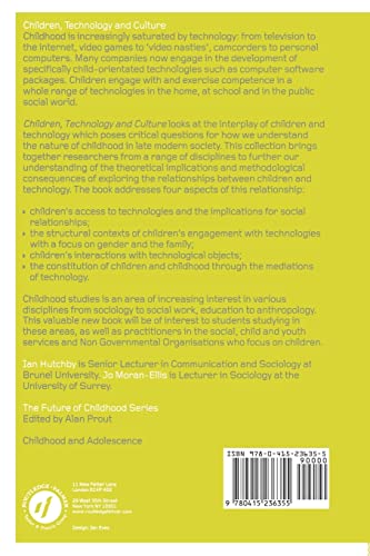 Children, Technology and Culture (Future of Childhood (Paperback))