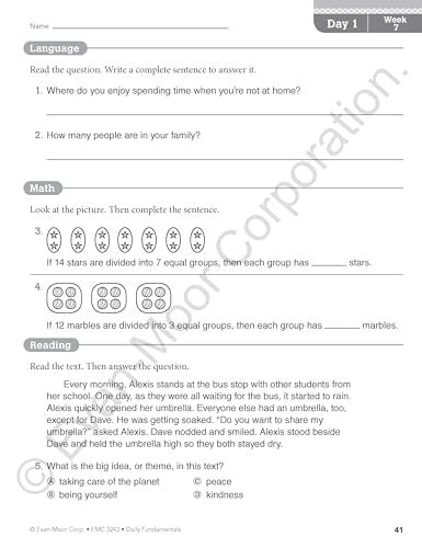 Daily Fundamentals, Grade 3 Teacher Edition