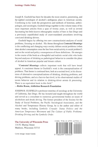 Contested Meanings: The Construction of Alcohol Problems