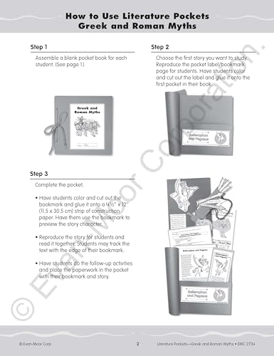 Literature Pockets, Greek & Roman Myths, Grades 4-6