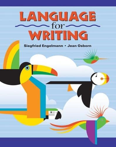 Language for Writing, Student Textbook (softcover) (DISTAR LANGUAGE SERIES)