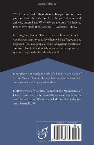 Loving Jesus: Mother Teresa — back cover