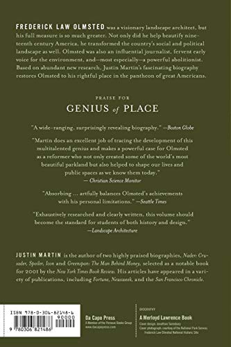 Genius of Place: The Life of Frederick Law Olmsted (A Merloyd Lawrence Book)