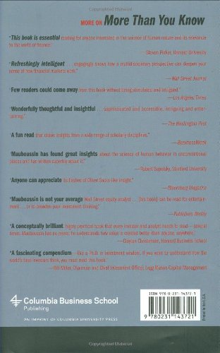 More Than You Know: Finding Financial Wisdom in Unconventional Places (Updated and Expanded) (Columbia Business School Publishing)