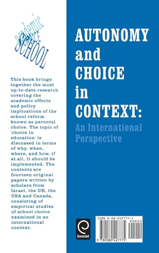 Autonomy and Choice in Context: An International Perspective