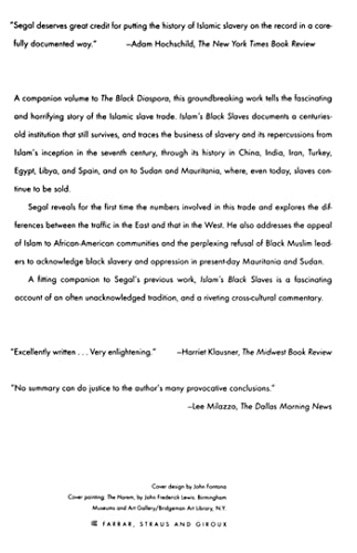 Islam's Black Slaves: The Other Black Diaspora