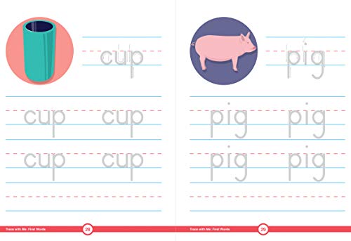 Carson Dellosa  Trace with Me: First Words Handwriting Activity Workbook  Preschool-2nd Grade, 128pgs