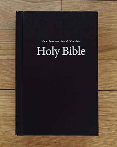 NIV, Church Bible (Pew Bible), Large Print, Hardcover, Black, Comfort Print
