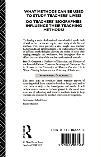 Studying Teachers' Lives (Investigating Schooling Series)