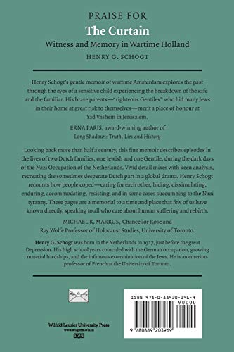 The Curtain: Witness and Memory in Wartime Holland (Life Writing)