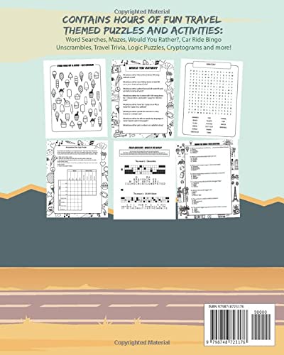 Travel Activity Book for Teens: Car Ride Activities for Teens, Fun Vacation Puzzle Book for Teenagers, Teen Travel Games