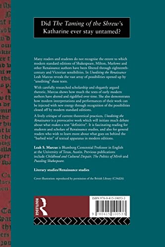 Unediting the Renaissance (Politics in Germany)