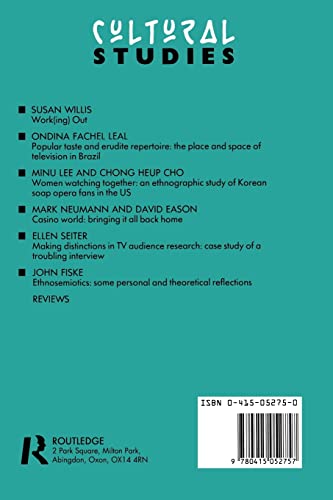 Cultural Studies: Volume 4, Issue 1