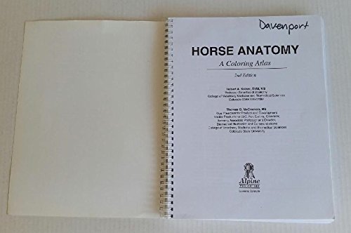 Horse Anatomy: A Coloring Atlas, 2nd Edition