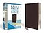 NIV, Thinline Bible, Giant Print, Bonded Leather, Burgundy, Red Letter, Thumb Indexed, Comfort Print