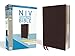 NIV, Thinline Bible, Giant Print, Bonded Leather, Burgundy, Red Letter, Thumb Indexed, Comfort Print