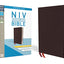 NIV, Thinline Bible, Giant Print, Bonded Leather, Burgundy, Red Letter, Thumb Indexed, Comfort Print