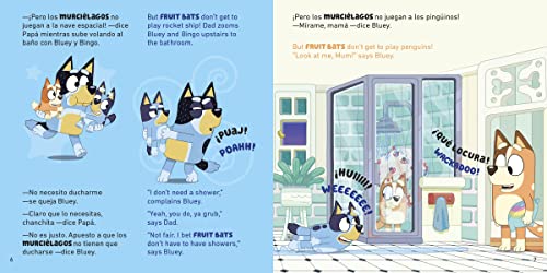 Bluey: Good Night, Fruit Bat/Buenas noches, murciélago: Un libro bilinge