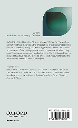 Oxford Studies in Normative Ethics: Volume 2