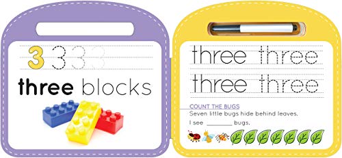 Write & Wipe 123 - Childrens Novelty Learning Board Book - Wipe Clean - Educational - Numbers and Counting