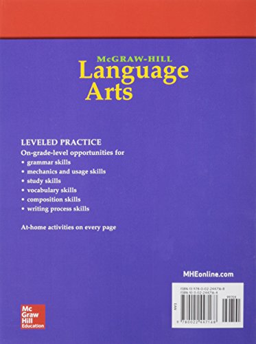 McGraw-Hill Language Arts, Grade 4, Practice Workbook (OLDER ELEMENTARY LANGUAGE ARTS)
