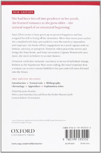 Persuasion (Oxford World's Classics) — back cover