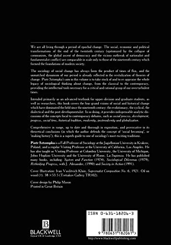 The Sociology of Social Change — back cover