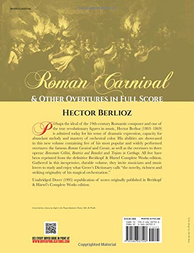 Roman Carnival and Other Overtures in Full Score (Dover Musi