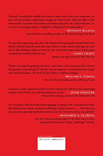 The Lords of Easy Money: How the Federal Reserve Broke the American Economy — back cover