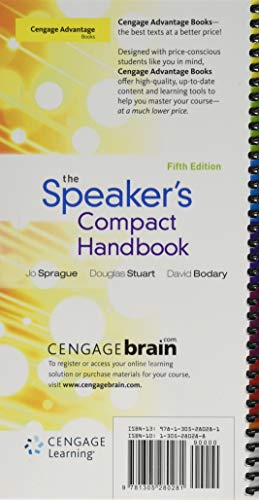Cengage Advantage Books: The Speaker's Compact Handbook, Spiral bound Version