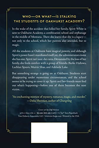 Shadow Grail #1: Legacies — back cover