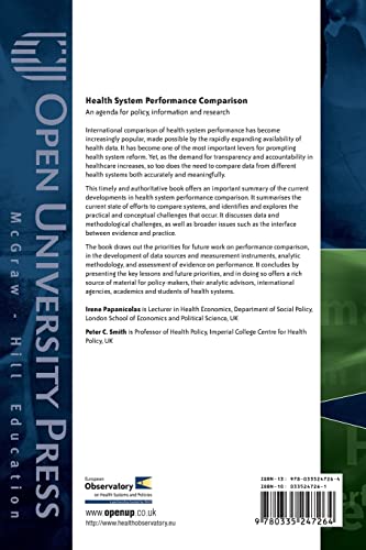 Health System Performance Comparison:: An Agenda For Policy, Information And Research (European Observatory on Health Care Systems)