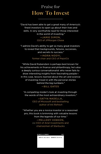 How to Invest: Masters on the Craft by David M. Rubenstein