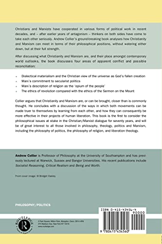 Christianity and Marxism: A Philosophical Contribution to their Reconciliation