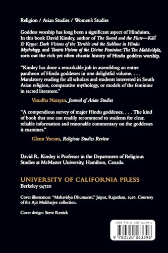 Hindu Goddesses: Visions of the Divine Feminine in the Hindu Religious Tradition (Hermeneutics: Studies in the History of Religions) (Volume 12)