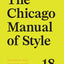 The Chicago Manual of Style, 18th Edition