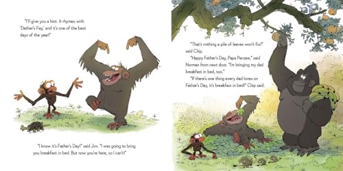 Grumpy Monkey Father's Day Fuss: Includes Fun Stickers!