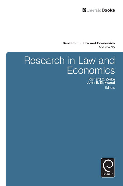 Research in Law and Economics (Research in Law and Economics, 25)