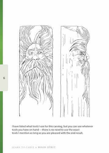 Learn to Carve a Wood Spirit in 30 Steps (Fox Chapel Publishing) Harold Enlow's Whittling and Carving Tips [Booklet Only] Step-by-Step Instructions and Photos to Woodcarving Your Own Green Man