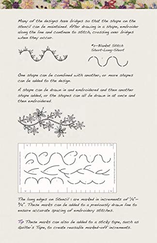 fast2mark Embroidery Stencils - Essential Collection: 90+ Easy-to-Mark Designs - Endless Combinations  Perfect for Crazy Quilting  Accurate Stitches & Spacing Every Time