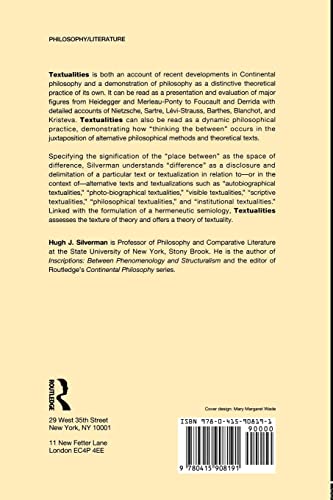 Textualities: Between Hermeneutics and Deconstruction (Continental Philosophy, No. 6)