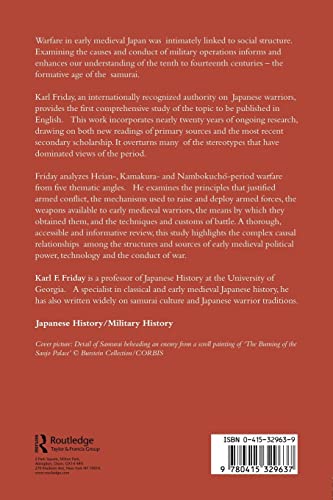 Samurai, Warfare and the State in Early Medieval Japan (Warfare and History)