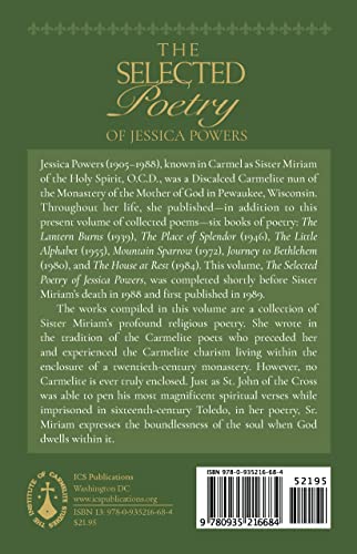 The Selected Poetry of Jessica Powers by Powers, Jessica